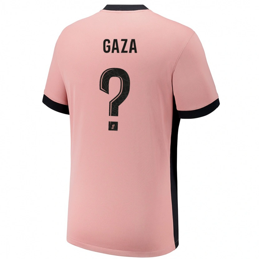 Danxen Kobiety Johnny Gaza #0 Rdzawy Róż Trzeci Komplet Koszulka 2024/25 Koszulki Klubowe