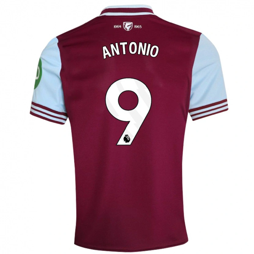 Danxen Dzieci Michail Antonio #9 Ciemnoczerwony Domowa Koszulka 2024/25 Koszulki Klubowe