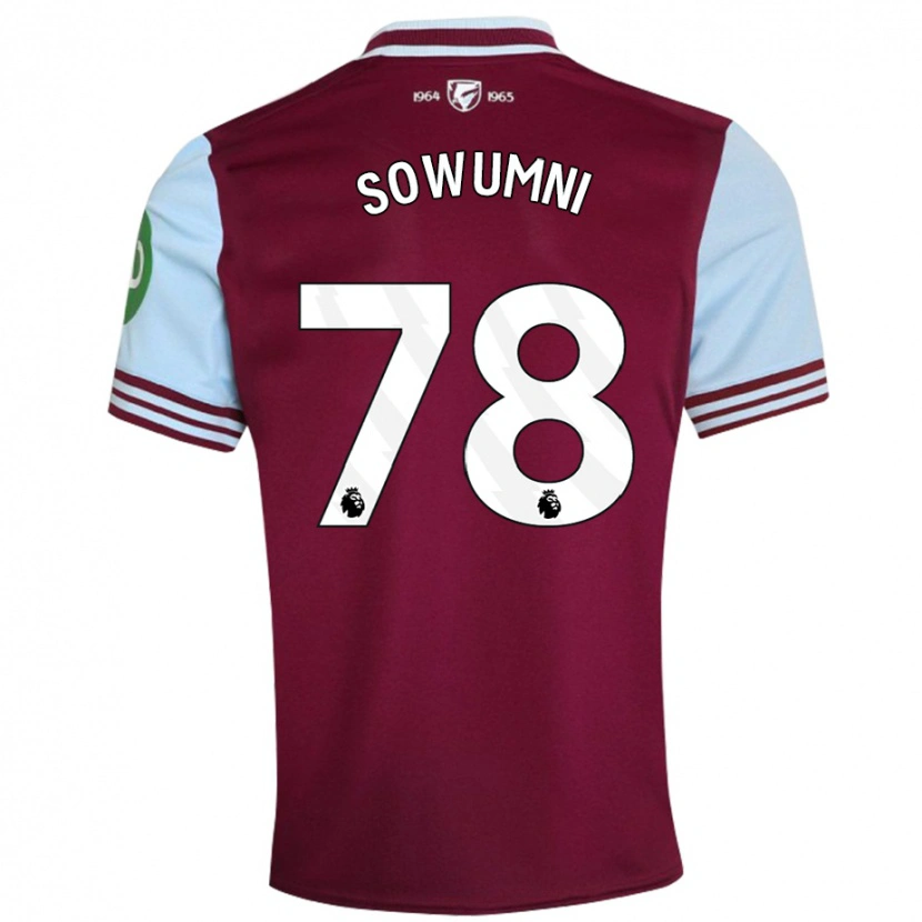 Danxen Dzieci Elisha Sowumni #78 Ciemnoczerwony Domowa Koszulka 2024/25 Koszulki Klubowe