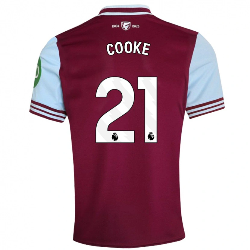 Danxen Dzieci Shannon Cooke #21 Ciemnoczerwony Domowa Koszulka 2024/25 Koszulki Klubowe