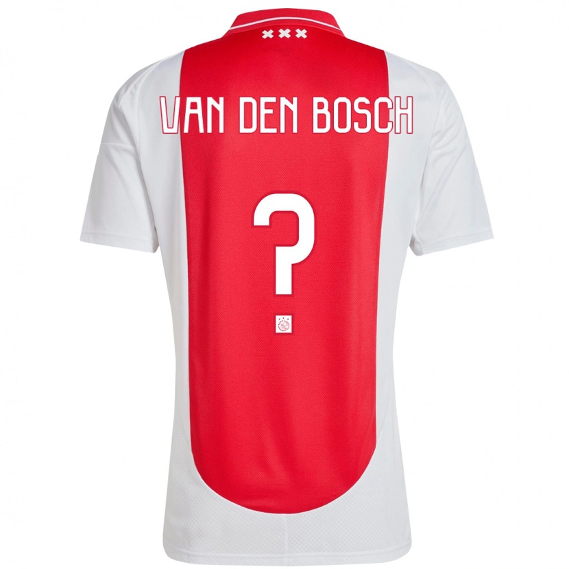 Danxen Dzieci Frederico Van Den Bosch #0 Czerwony Biały Domowa Koszulka 2024/25 Koszulki Klubowe