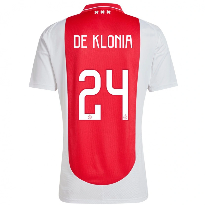 Danxen Dzieci Daliyah De Klonia #24 Czerwony Biały Domowa Koszulka 2024/25 Koszulki Klubowe