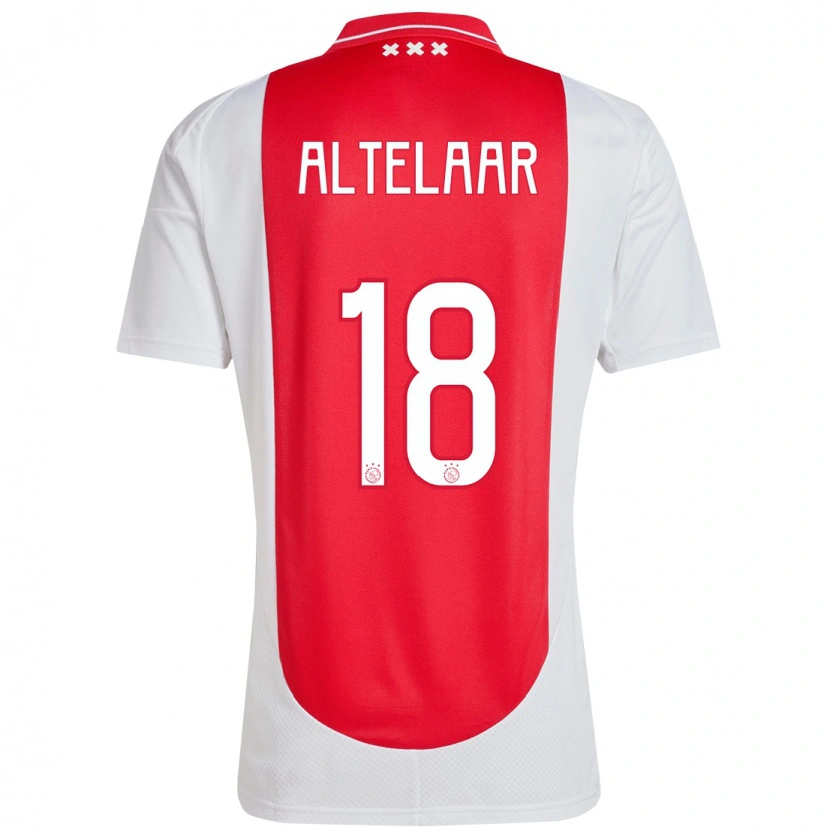 Danxen Dzieci Jamie Altelaar #18 Czerwony Biały Domowa Koszulka 2024/25 Koszulki Klubowe