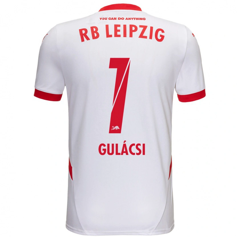 Danxen Dzieci Péter Gulácsi #1 Biały Czerwony Domowa Koszulka 2024/25 Koszulki Klubowe