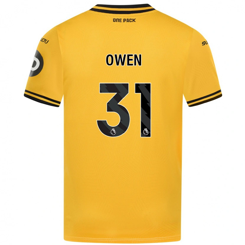 Danxen Dzieci Skye Owen #31 Żółty Domowa Koszulka 2024/25 Koszulki Klubowe