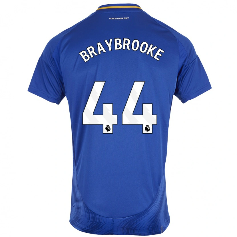 Danxen Dzieci Sammy Braybrooke #44 Niebieski Biały Domowa Koszulka 2024/25 Koszulki Klubowe