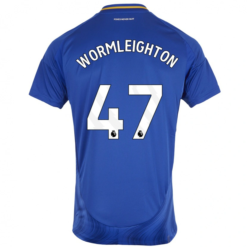 Danxen Dzieci Joe Wormleighton #47 Niebieski Biały Domowa Koszulka 2024/25 Koszulki Klubowe