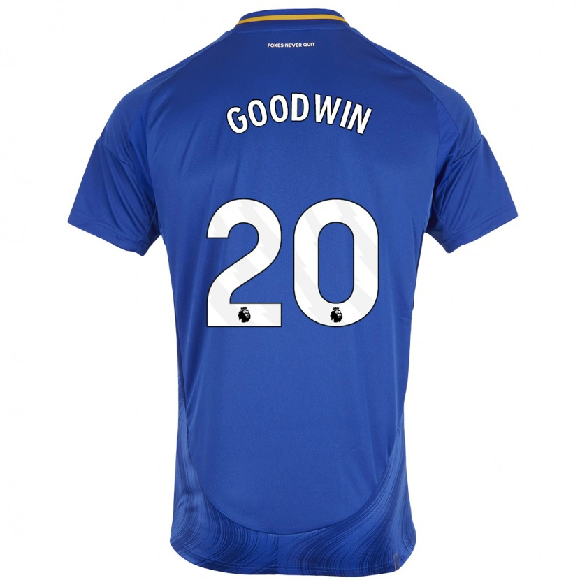 Danxen Dzieci Missy Goodwin #20 Niebieski Biały Domowa Koszulka 2024/25 Koszulki Klubowe