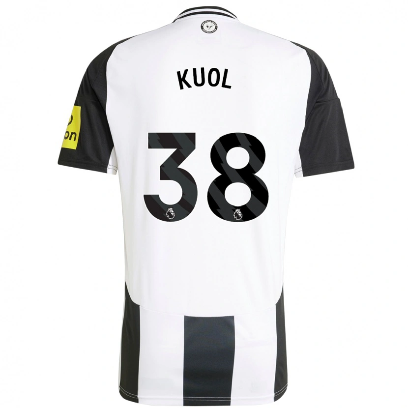 Danxen Dzieci Garang Kuol #38 Biały Czarny Domowa Koszulka 2024/25 Koszulki Klubowe
