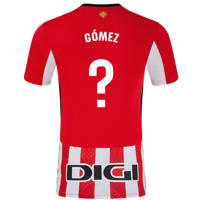 Danxen Dzieci Xabi Gómez #0 Czerwony Biały Domowa Koszulka 2024/25 Koszulki Klubowe