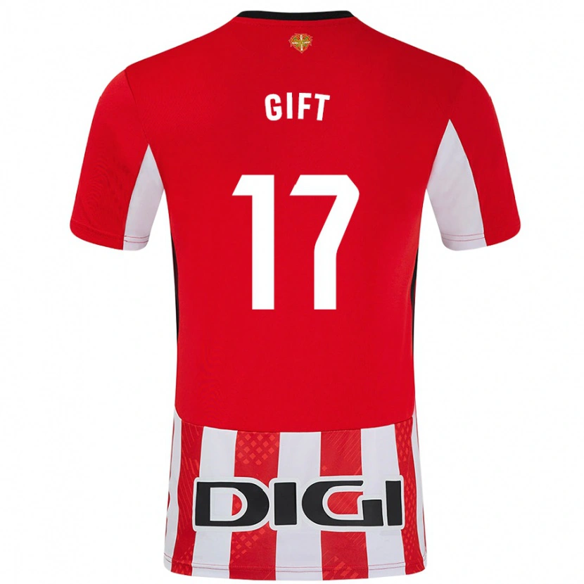 Danxen Dzieci Elijah Gift #17 Czerwony Biały Domowa Koszulka 2024/25 Koszulki Klubowe