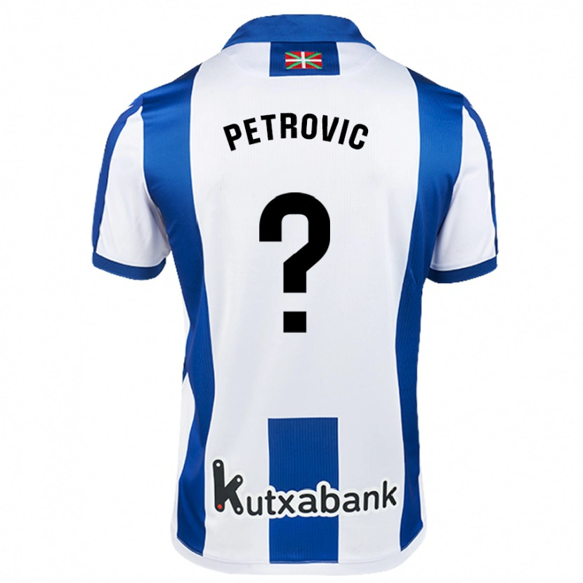Danxen Dzieci Luka Petrovic #0 Biały Niebieski Domowa Koszulka 2024/25 Koszulki Klubowe