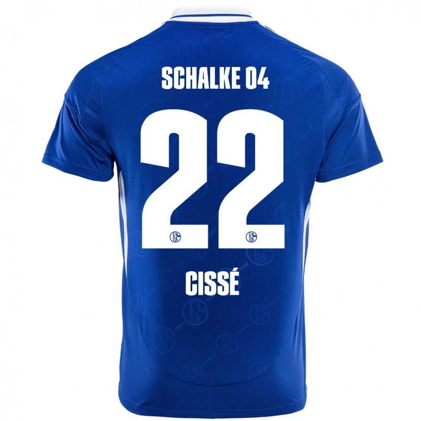 Danxen Dzieci Ibrahima Cissé #22 Królewski Niebieski Domowa Koszulka 2024/25 Koszulki Klubowe