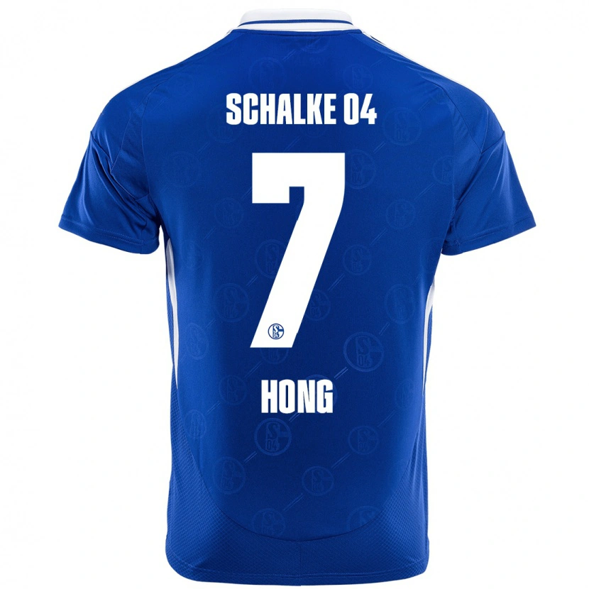 Danxen Dzieci Seok-Ju Hong #7 Królewski Niebieski Domowa Koszulka 2024/25 Koszulki Klubowe