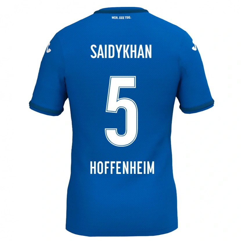 Danxen Dzieci Ibrahim Saidykhan #5 Królewski Niebieski Domowa Koszulka 2024/25 Koszulki Klubowe