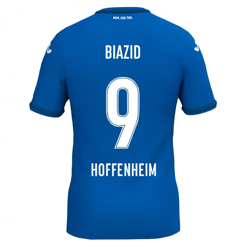 Danxen Dzieci Zain Biazid #9 Królewski Niebieski Domowa Koszulka 2024/25 Koszulki Klubowe