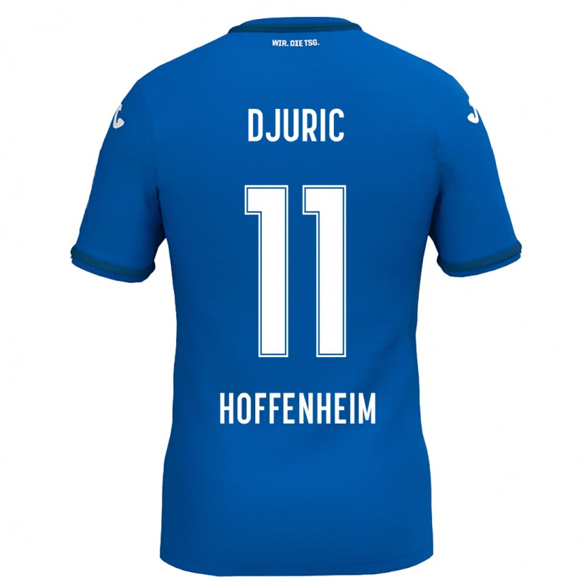 Danxen Dzieci Luka Djuric #11 Królewski Niebieski Domowa Koszulka 2024/25 Koszulki Klubowe
