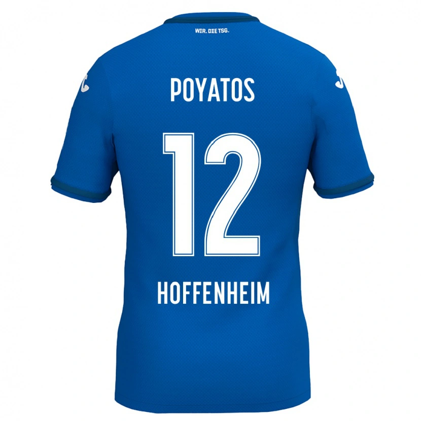 Danxen Dzieci Miguel Poyatos #12 Królewski Niebieski Domowa Koszulka 2024/25 Koszulki Klubowe