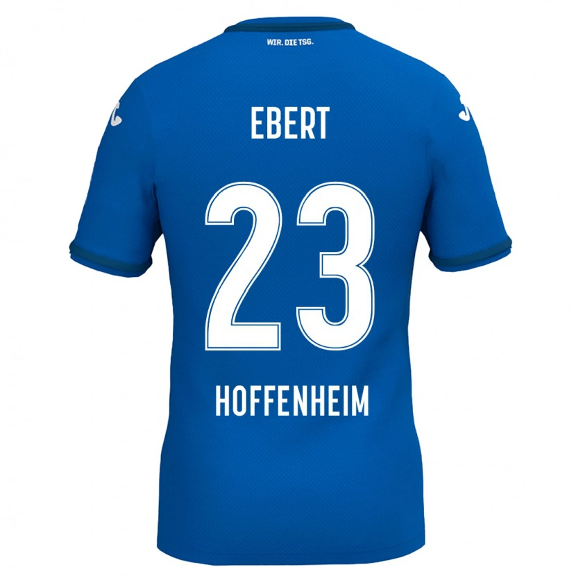 Danxen Dzieci Darijo Ebert #23 Królewski Niebieski Domowa Koszulka 2024/25 Koszulki Klubowe