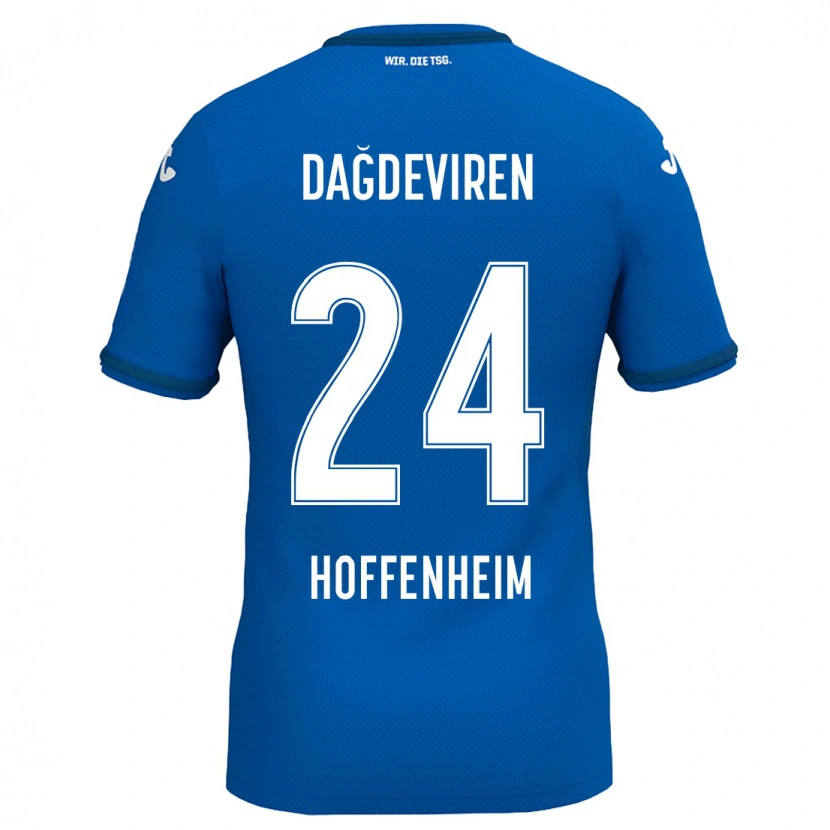 Danxen Dzieci Diren Dağdeviren #24 Królewski Niebieski Domowa Koszulka 2024/25 Koszulki Klubowe