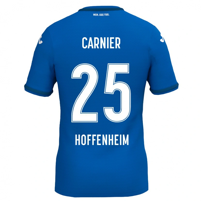 Danxen Dzieci Alekseï Carnier #25 Królewski Niebieski Domowa Koszulka 2024/25 Koszulki Klubowe