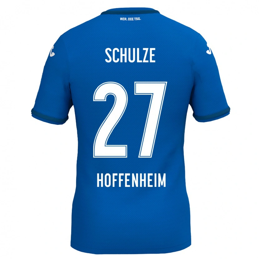 Danxen Dzieci Louis Schulze #27 Królewski Niebieski Domowa Koszulka 2024/25 Koszulki Klubowe