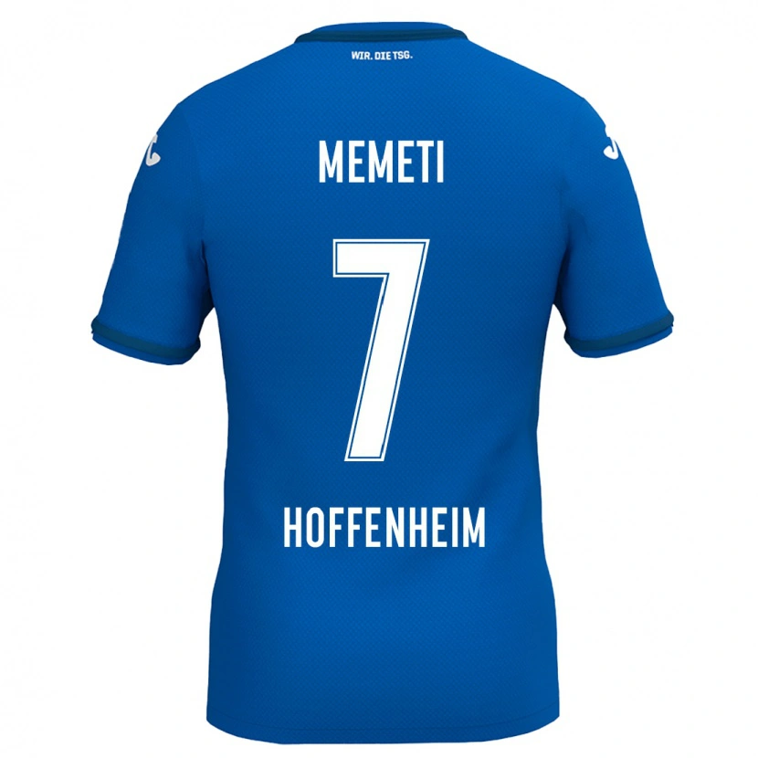 Danxen Dzieci Erëleta Memeti #7 Królewski Niebieski Domowa Koszulka 2024/25 Koszulki Klubowe