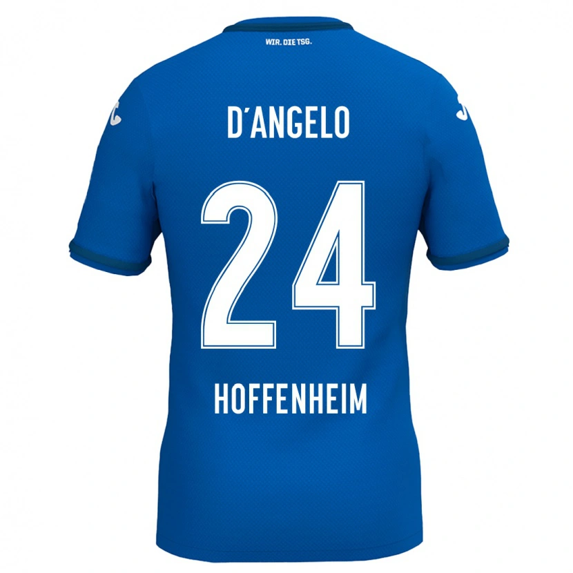 Danxen Dzieci Chiara D'angelo #24 Królewski Niebieski Domowa Koszulka 2024/25 Koszulki Klubowe
