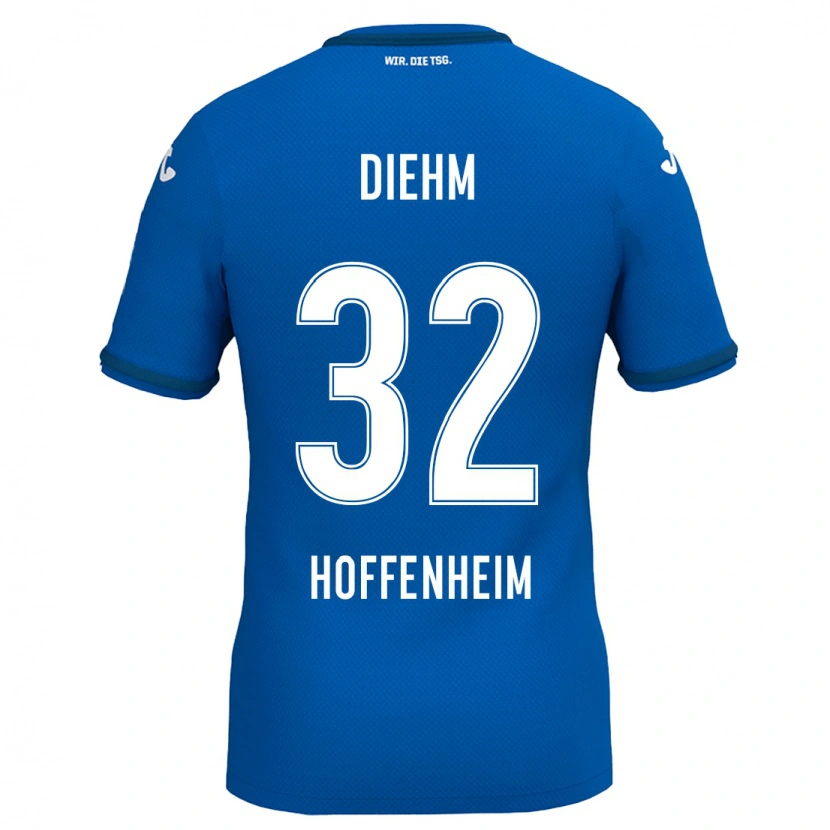 Danxen Dzieci Vanessa Diehm #32 Królewski Niebieski Domowa Koszulka 2024/25 Koszulki Klubowe