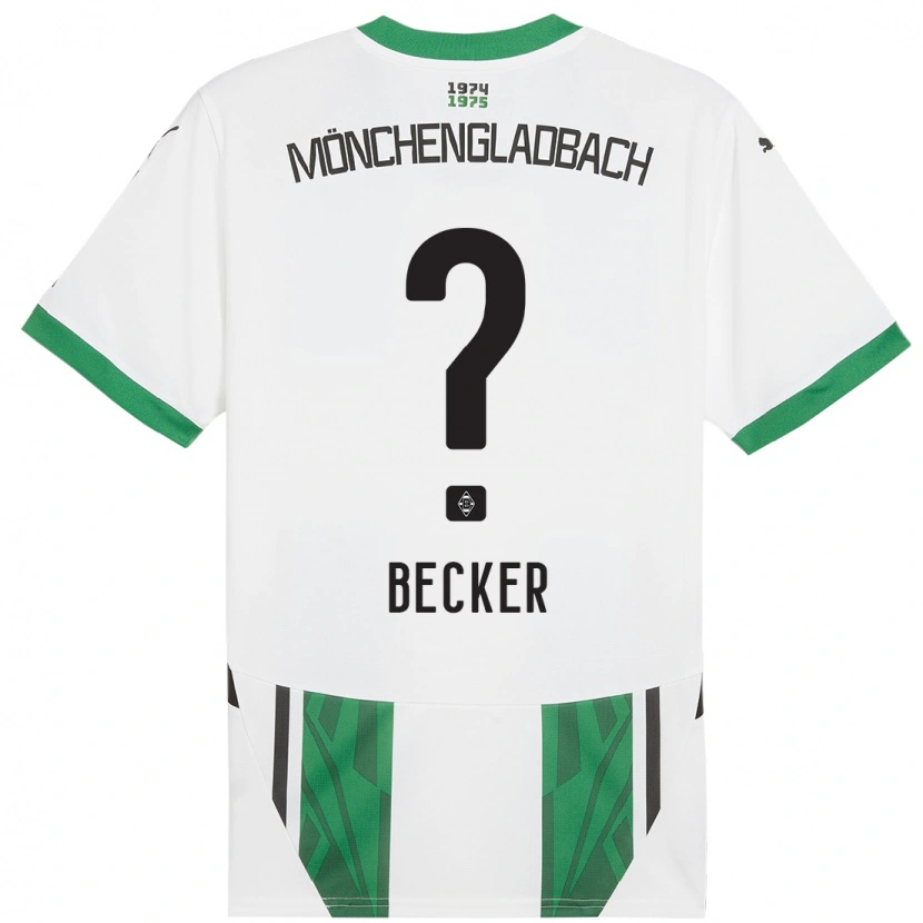 Danxen Dzieci Benjamin Becker #0 Biały Zielony Domowa Koszulka 2024/25 Koszulki Klubowe