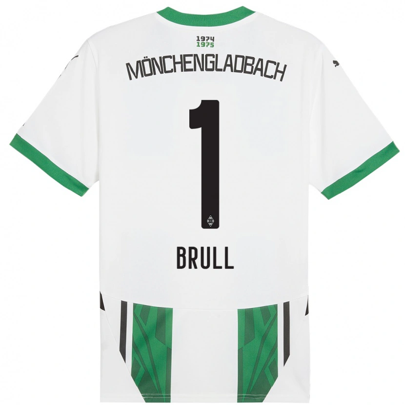 Danxen Dzieci Maximilian Brüll #1 Biały Zielony Domowa Koszulka 2024/25 Koszulki Klubowe