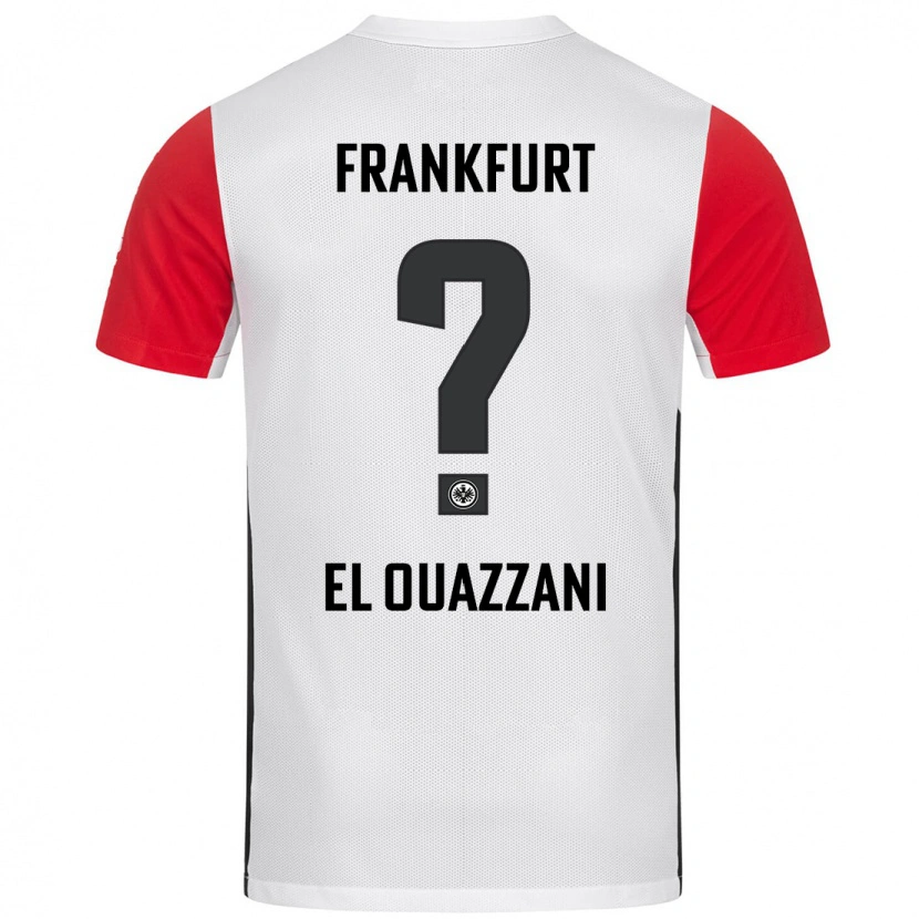 Danxen Dzieci Nadir El Ouazzani #0 Biały Czerwony Domowa Koszulka 2024/25 Koszulki Klubowe