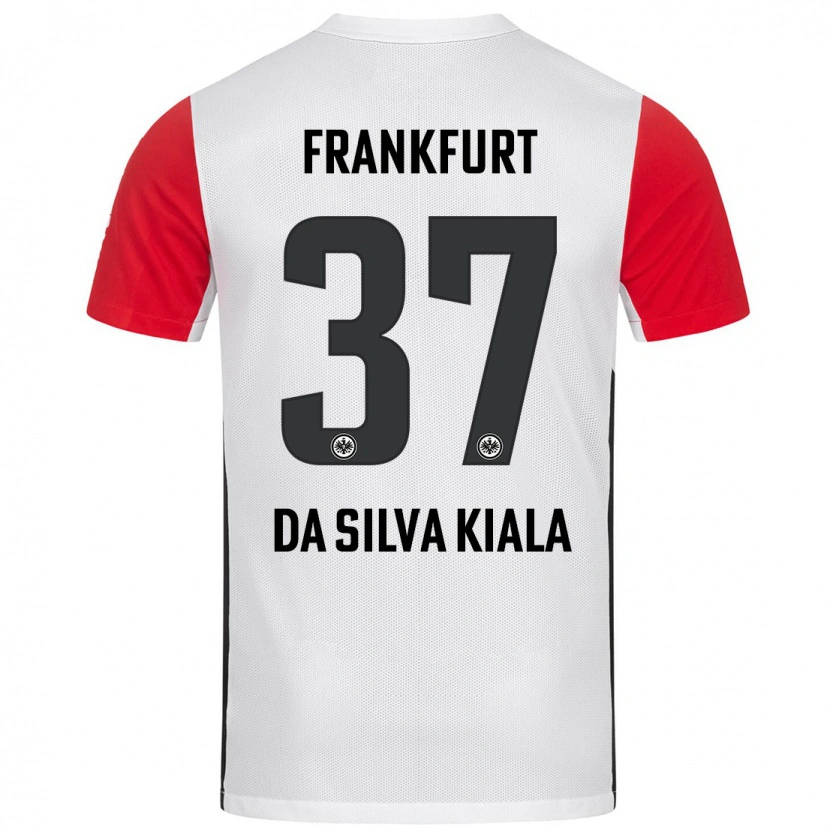Danxen Dzieci Joel Da Silva Kiala #37 Biały Czerwony Domowa Koszulka 2024/25 Koszulki Klubowe