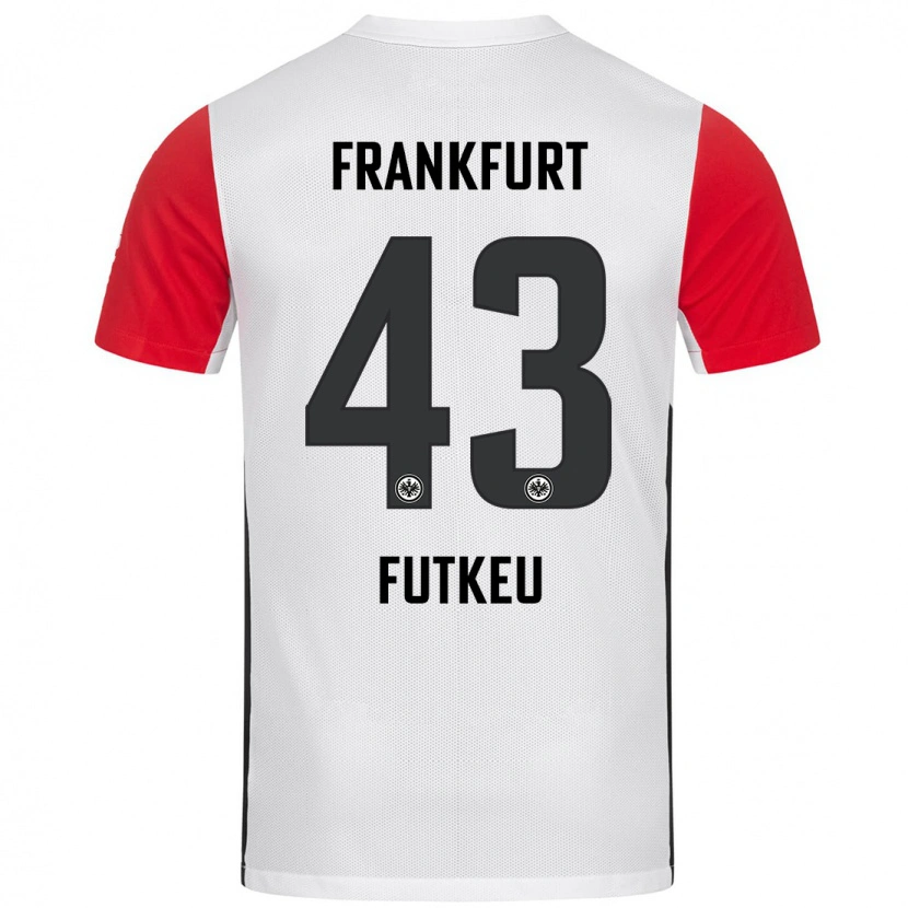 Danxen Dzieci Noel Futkeu #43 Biały Czerwony Domowa Koszulka 2024/25 Koszulki Klubowe