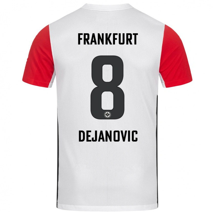 Danxen Dzieci Daniel Dejanovic #8 Biały Czerwony Domowa Koszulka 2024/25 Koszulki Klubowe