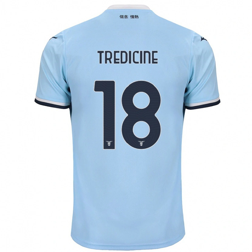 Danxen Dzieci Manuel Tredicine #18 Niebieski Domowa Koszulka 2024/25 Koszulki Klubowe
