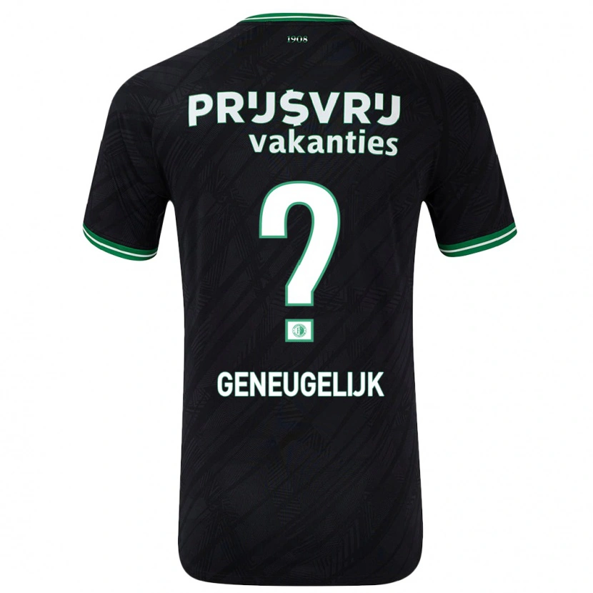 Danxen Dzieci Ivar Geneugelijk #0 Czarny Zielony Wyjazdowa Koszulka 2024/25 Koszulki Klubowe