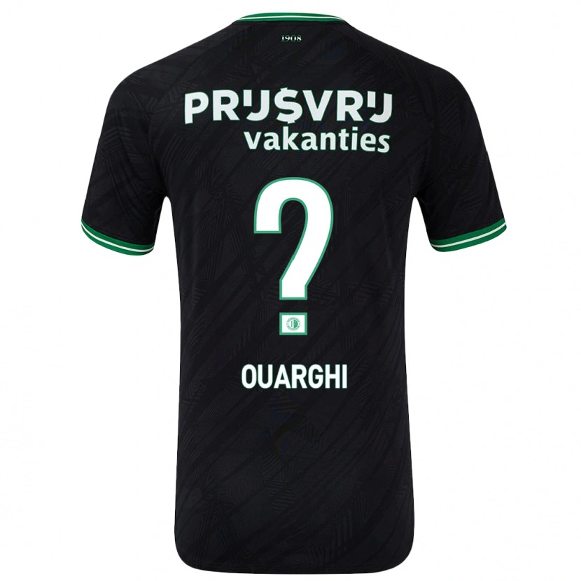 Danxen Dzieci Ayoub Ouarghi #0 Czarny Zielony Wyjazdowa Koszulka 2024/25 Koszulki Klubowe