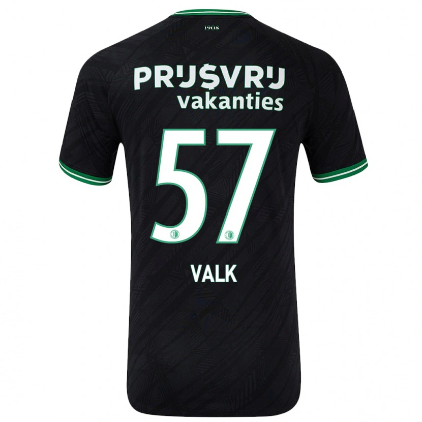 Danxen Dzieci Sem Valk #57 Czarny Zielony Wyjazdowa Koszulka 2024/25 Koszulki Klubowe
