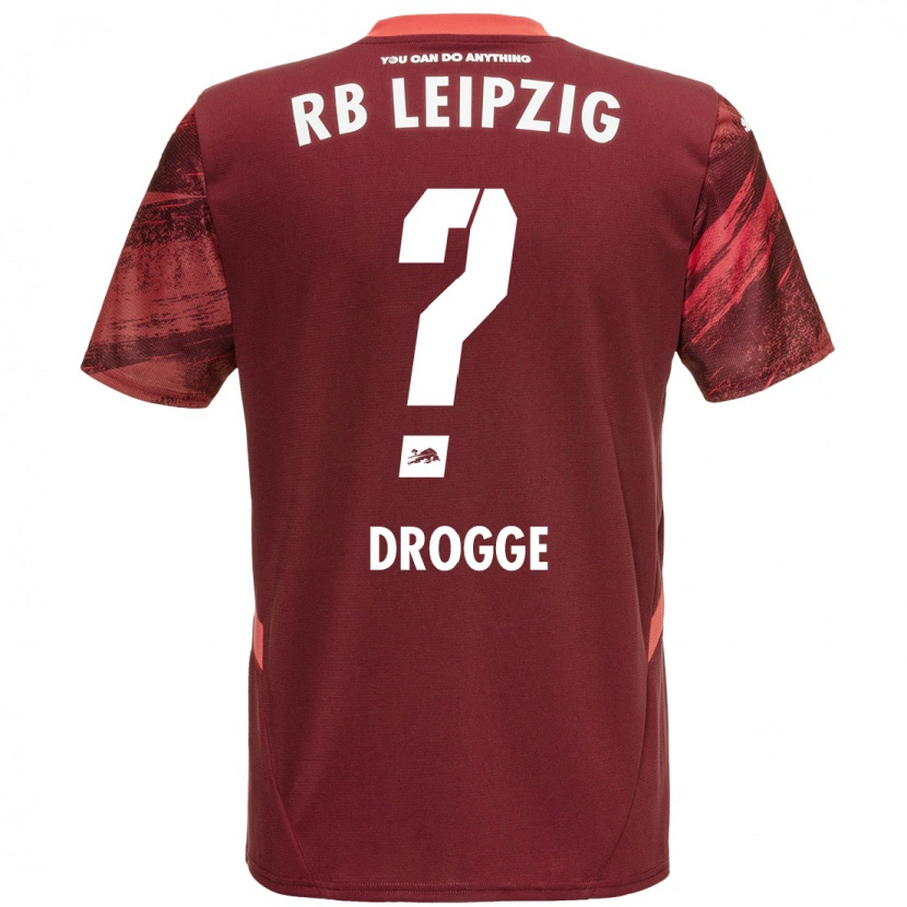 Danxen Dzieci Lennert Drogge #0 Burgundowy Wyjazdowa Koszulka 2024/25 Koszulki Klubowe
