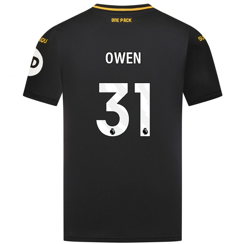 Danxen Dzieci Skye Owen #31 Czarny Wyjazdowa Koszulka 2024/25 Koszulki Klubowe