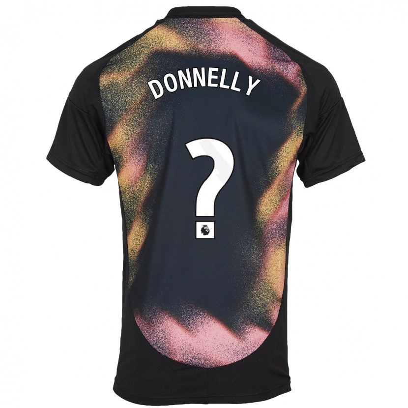 Danxen Dzieci Ryan Donnelly #0 Czarny Biały Wyjazdowa Koszulka 2024/25 Koszulki Klubowe