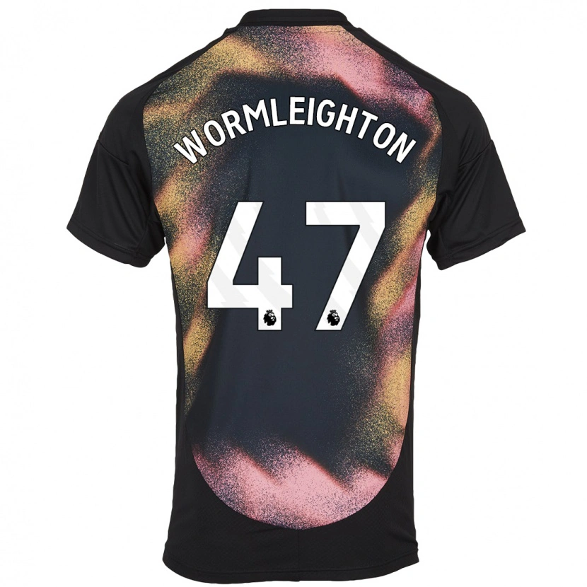 Danxen Dzieci Joe Wormleighton #47 Czarny Biały Wyjazdowa Koszulka 2024/25 Koszulki Klubowe