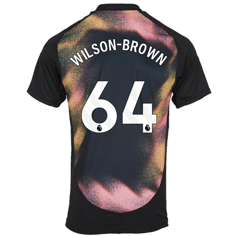 Danxen Dzieci Tom Wilson-Brown #64 Czarny Biały Wyjazdowa Koszulka 2024/25 Koszulki Klubowe