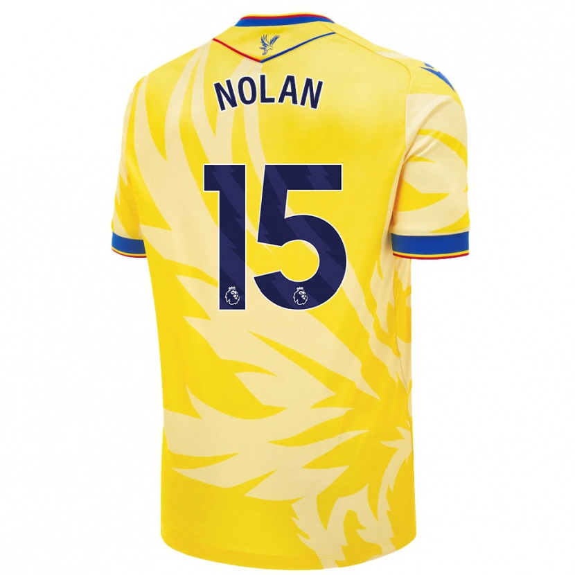 Danxen Dzieci Hayley Nolan #15 Żółty Wyjazdowa Koszulka 2024/25 Koszulki Klubowe