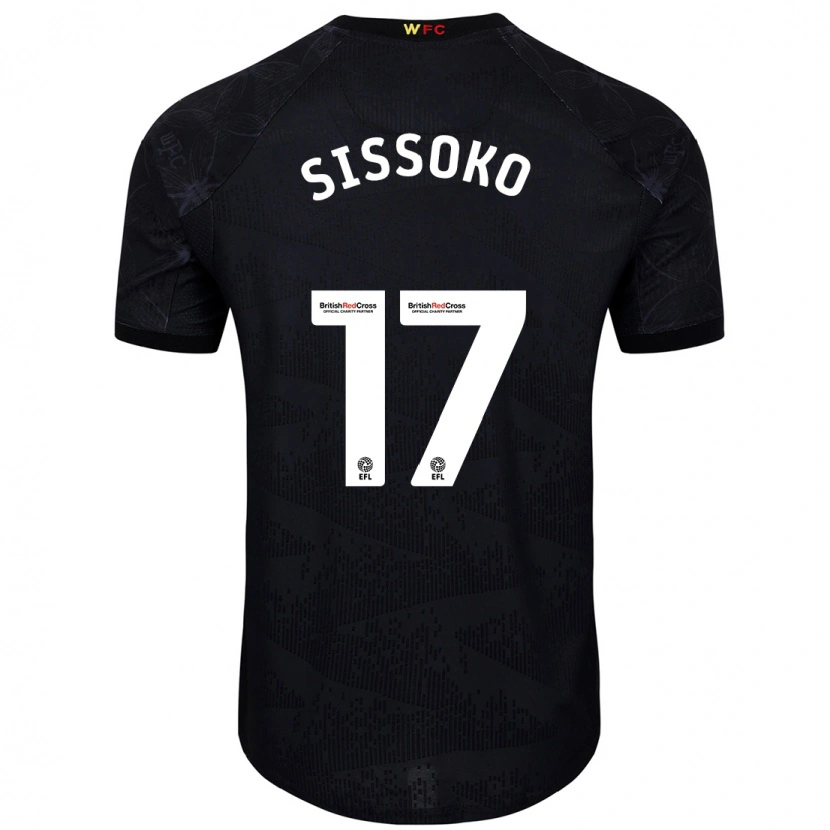 Danxen Dzieci Moussa Sissoko #17 Czarny Biały Wyjazdowa Koszulka 2024/25 Koszulki Klubowe