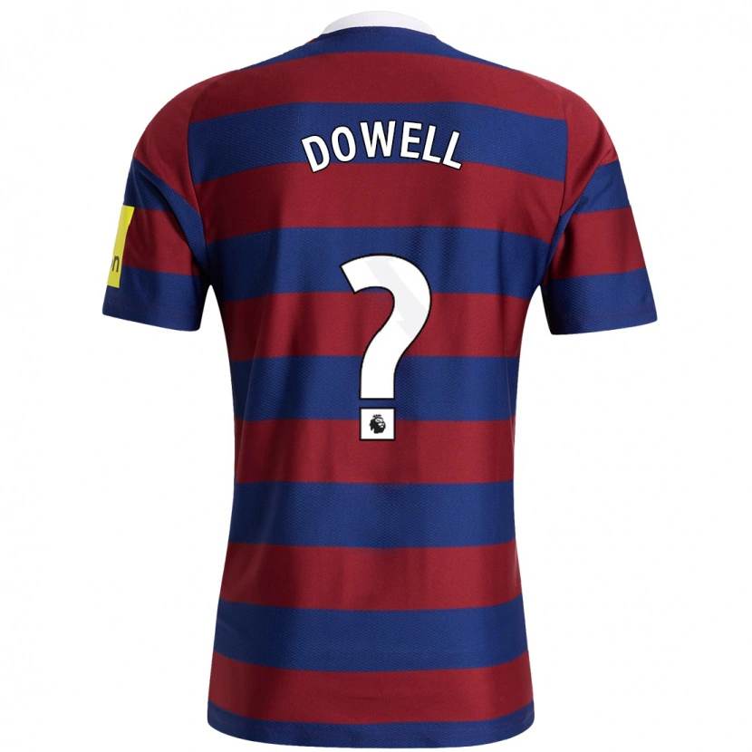 Danxen Dzieci Roman Dowell #0 Bordowy Granatowy Wyjazdowa Koszulka 2024/25 Koszulki Klubowe