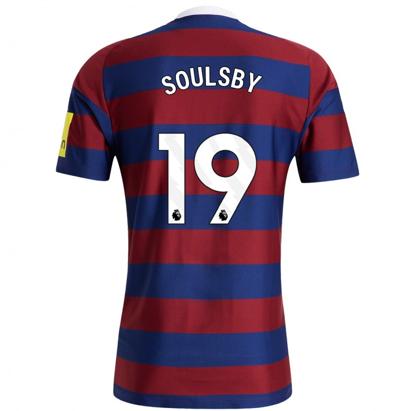 Danxen Dzieci Anna Soulsby #19 Bordowy Granatowy Wyjazdowa Koszulka 2024/25 Koszulki Klubowe