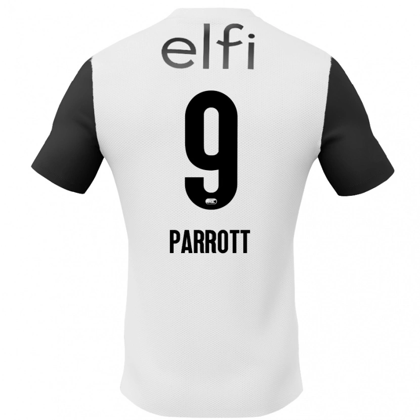 Danxen Dzieci Troy Parrott #9 Biały Czarny Wyjazdowa Koszulka 2024/25 Koszulki Klubowe