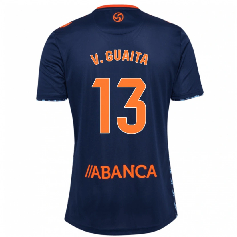 Danxen Dzieci Vicente Guaita #13 Granatowy Wyjazdowa Koszulka 2024/25 Koszulki Klubowe